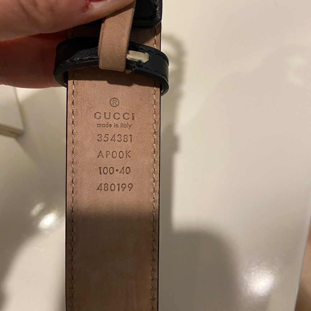 Gucci Swarovski calf skin belt buckle. Size 100/40 - Picture 5 of 6